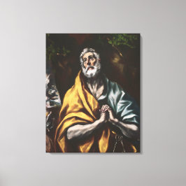 El Greco Repentant Saint Peter Leinwanddruck
