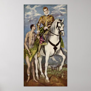 El Greco - St Martin und der Bettler Poster