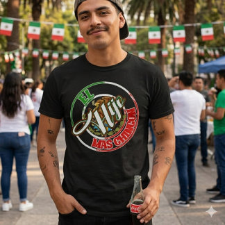 El Hijo Mas Chingon Mexikanisches Mexiko Druckerst T-Shirt