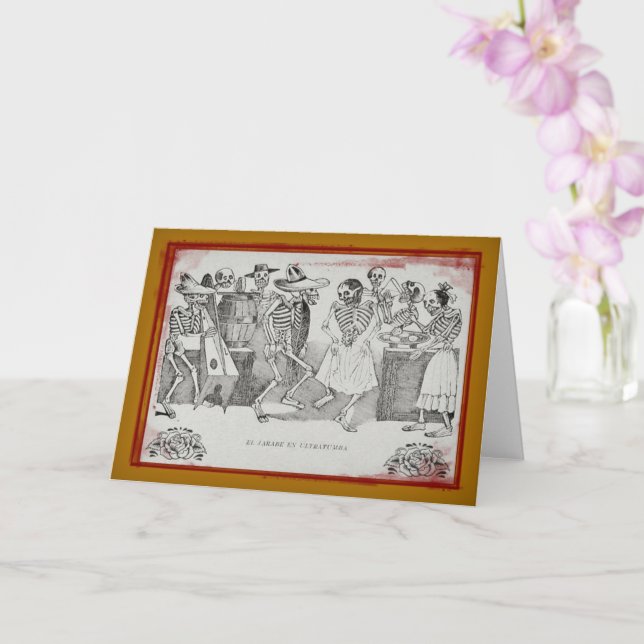 EL jarabe en ultratumba - Dia De Los Muertos Card Karte (Orchidee)