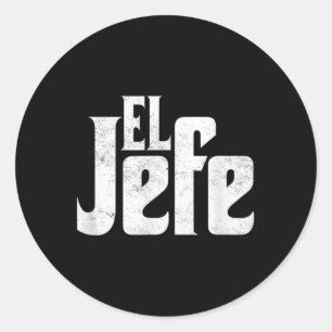 El Jefe Mexican Boss Koch Cinco De Mayo Runder Aufkleber