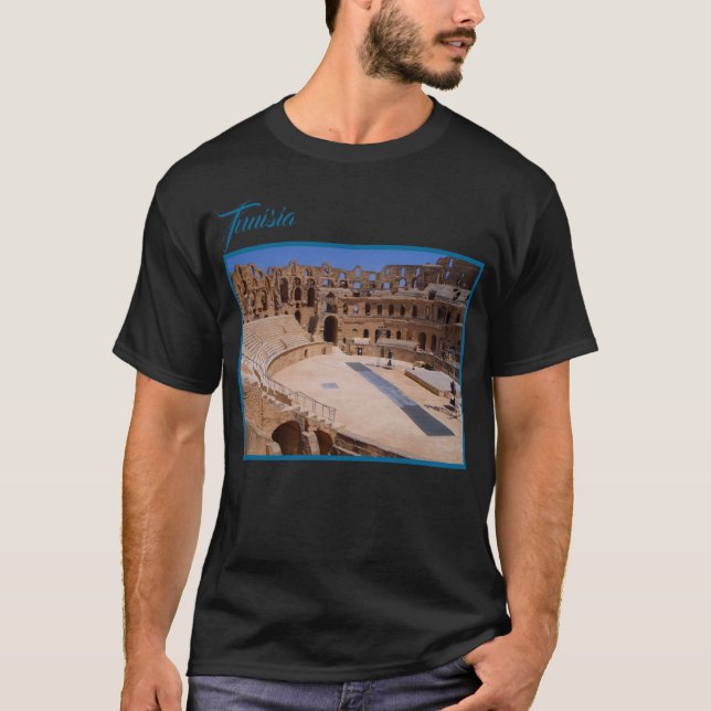 El Jem Old Roman Gladiator Amphitheater Tunesien T-Shirt (Vorderseite)