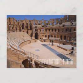 El Jem Roman Gladiator Amphitheater Ruins Tunesien Postkarte