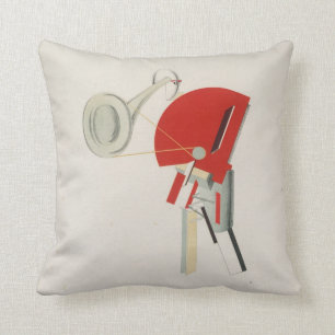 El Lissitzky - Ansager, 1923 Lissitzky Gemälde Kissen