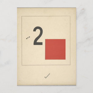 El Lissitzky - "Suprematisches Erzählstück über zw Postkarte