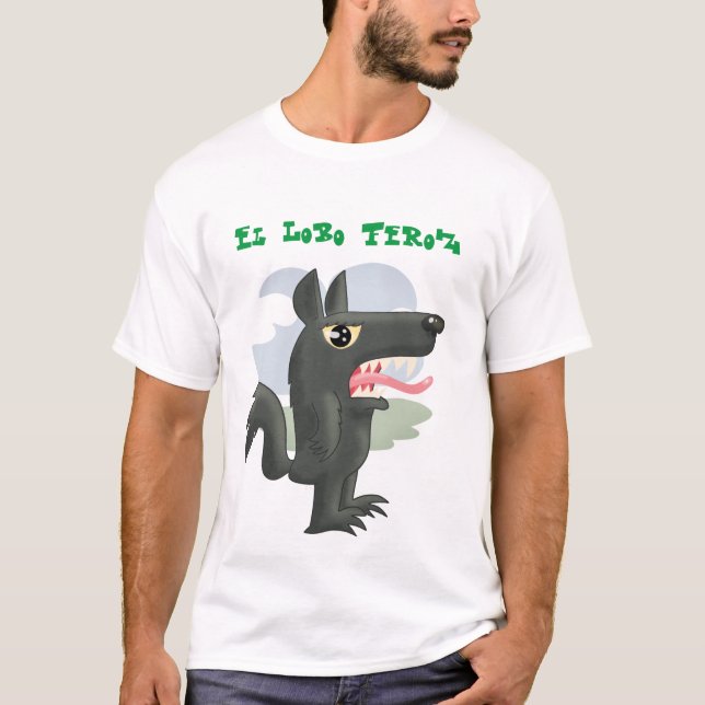 El Lobo Feroz (Der große schlechte Wolf) T-Shirt (Vorderseite)