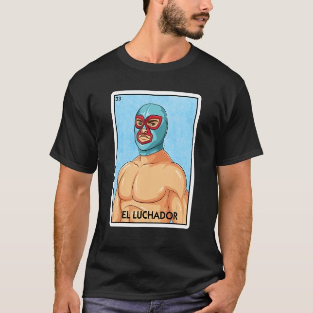 El Luchador Mexican Card Game Lucha Libre Mexican  T-Shirt (Vorderseite)