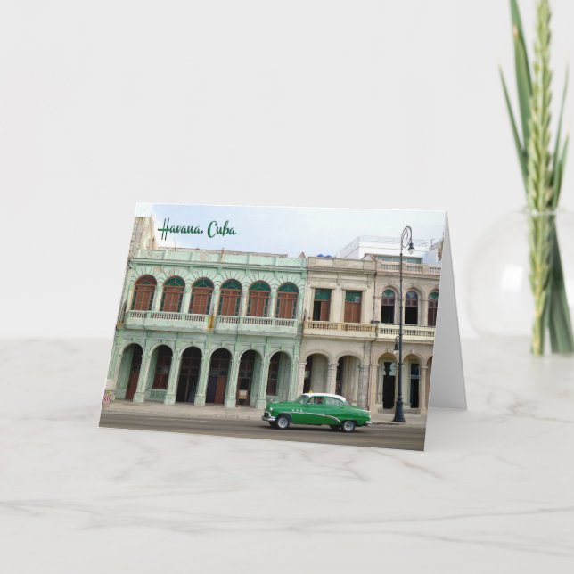 El Malecón, Havanna, Kuba - Karte (Vorderseite)