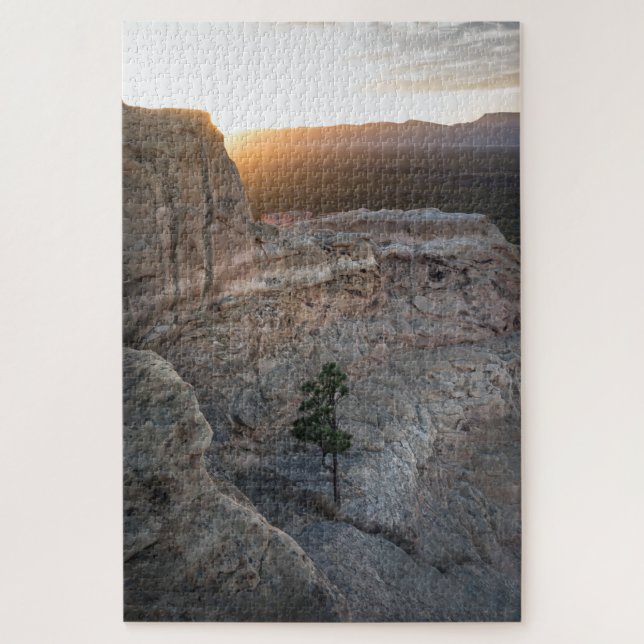 El Malpais Sandstone Bluffs Landscape Foto Puzzle (Vertikal)