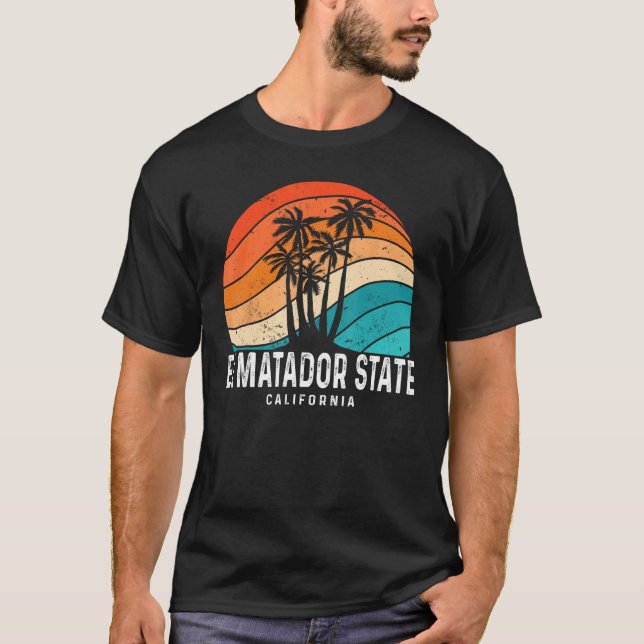El Matador State Beach California Palm Tree Beach  T-Shirt (Vorderseite)