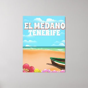El Medano Tenerife Strand Reiseplakat Leinwanddruck