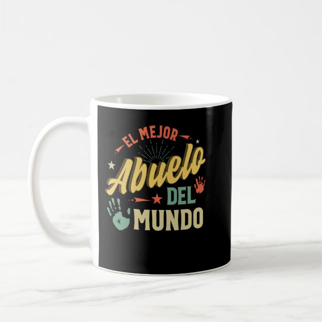 El Mejor Abuelo Del Mundo Men American Flag Decke Kaffeetasse (Links)