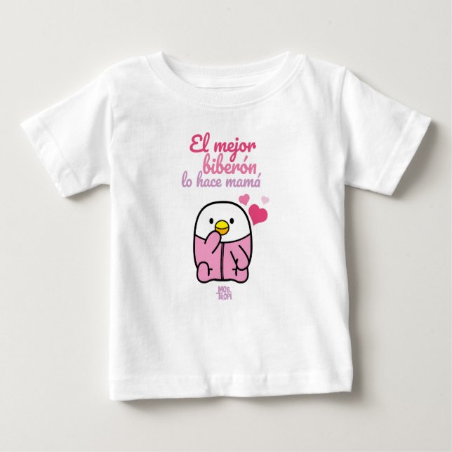│El mejor biberón lo hace mamá Baby T-shirt (Vorderseite)