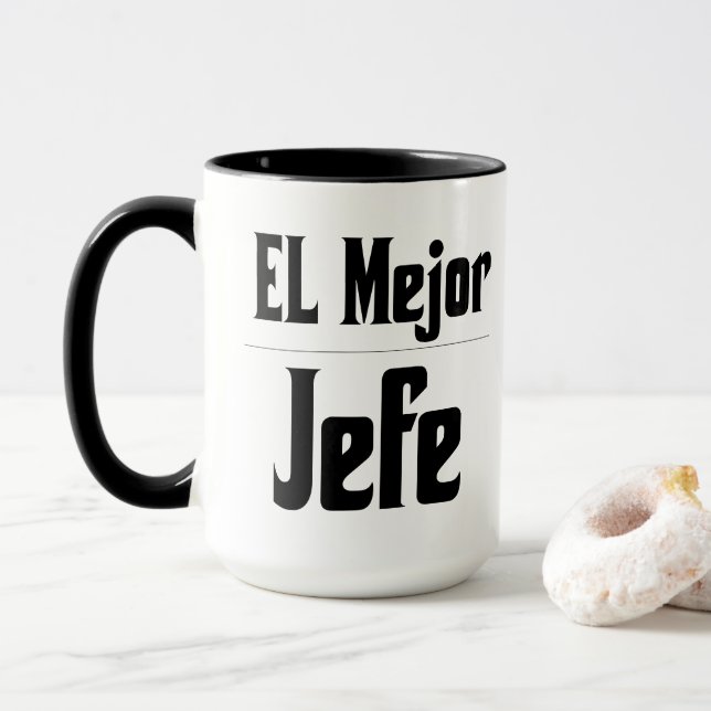 El Mejor Jefe Coffee Tasse (Mit Donut)