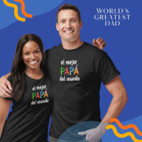 El mejor Papá del mundo! Fun Whimsy Letters