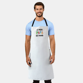 El mejor Papá del mundo Whimsical Letters Schürze