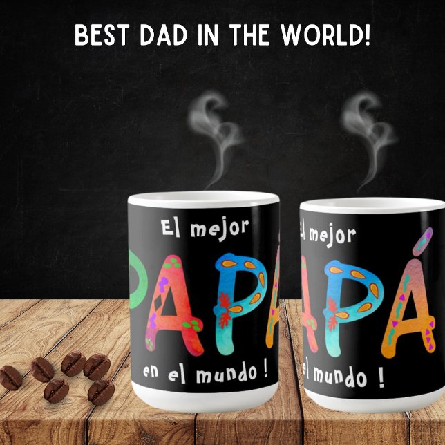El mejor Papá en el mundo Bold Tasse (Von Creator hochgeladen)