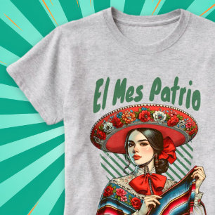 El Mes Patrio Spanisch Mexikanische Unabhängigkeit T-Shirt