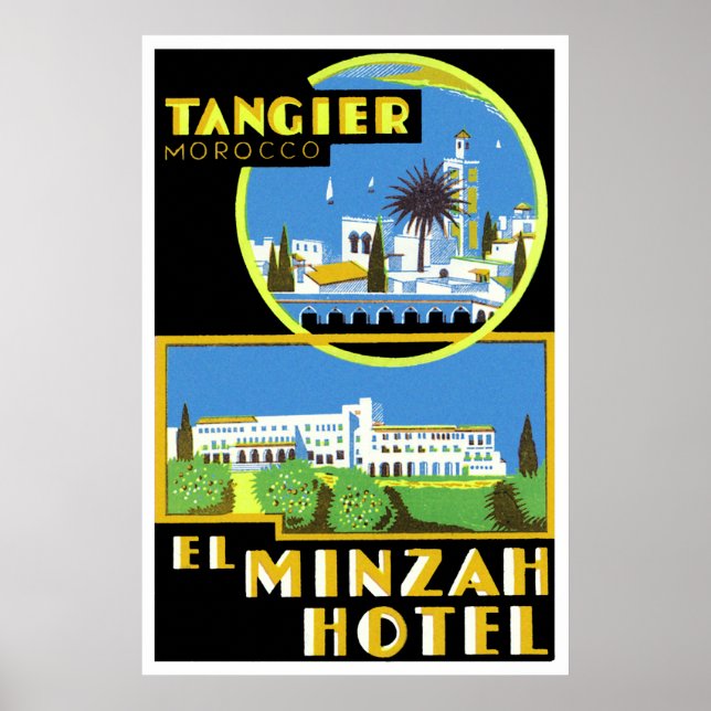 El Minzah Hotel, Tanger Poster (Vorne)