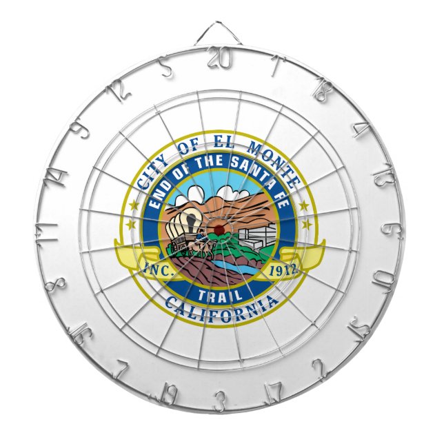 El Monte (Kalifornien) City Siegel Dartscheibe (vorne)