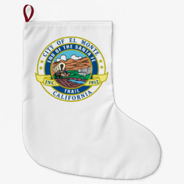 El Monte (Kalifornien) City Siegel Großer Weihnachtsstrumpf