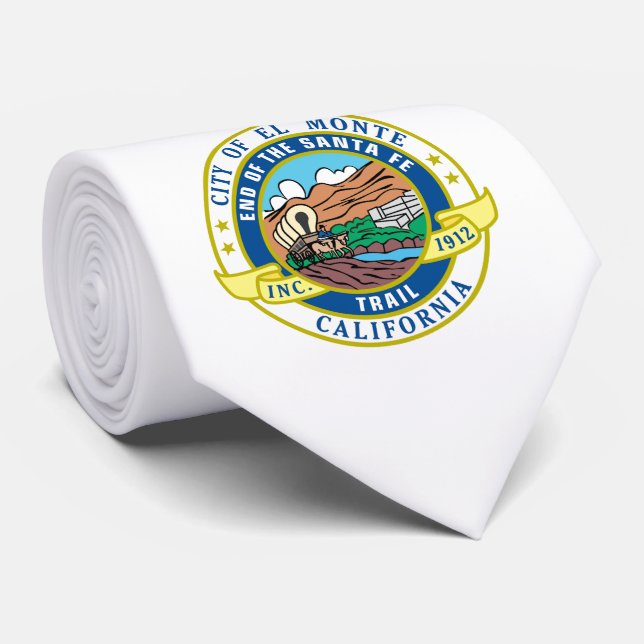 El Monte (Kalifornien) City Siegel Krawatte (Gerollt)