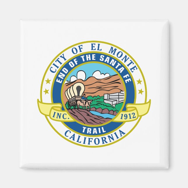 El Monte (Kalifornien) City Siegel Magnet (Vorne)