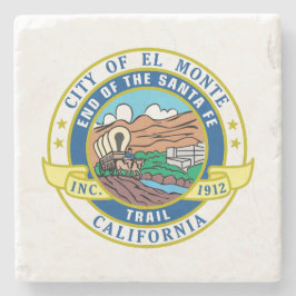 El Monte (Kalifornien) City Siegel Steinuntersetzer
