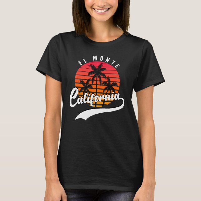 El Monte, Retro Sunset Women's T - Shirt (Vorderseite)