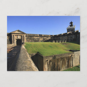 El Morro, Castillo San Felipe, Zugbrücke, vorne Postkarte