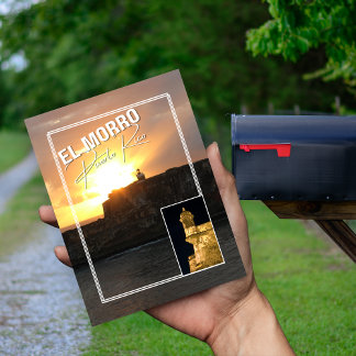 El Morro in Old San Juan, Puerto Rico Postkarte