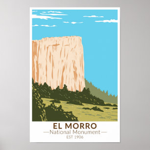 El Morro National Monument Inschriftenstein Poster