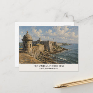 El Morro Postkarte – Alt-San Juan, Puerto Rico