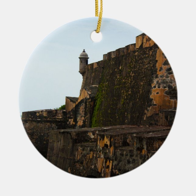 EL Morro Puerto Rico Keramik Ornament (Vorne)