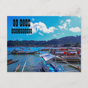 El Nido auf den Philippinen in Palawan Postkarte