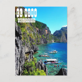 El Nido auf den Philippinen in Palawan Postkarte