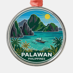 El Nido Meeresschutzpark Philippinen Ornament Aus Metall