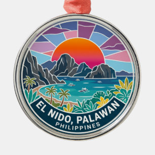 El Nido, Palawan Philippinen Ornament Aus Metall
