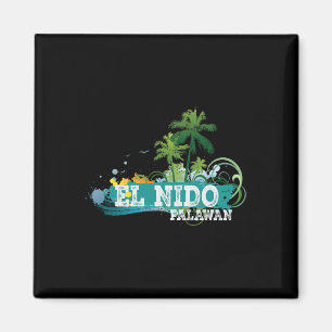 El Nido Palawan Phillipinen Urlaubs-Souvenir-T-Shi Magnet