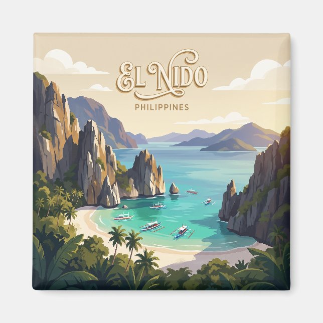 El Nido Philippinen Magnet (Vorne)