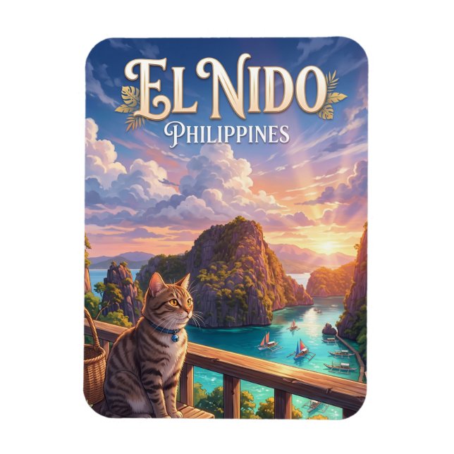El Nido Philippinen Magnet (Vertikal)