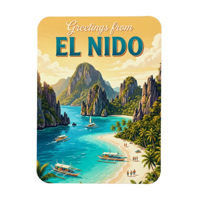 El Nido Philippinen Magnet (Vertikal)