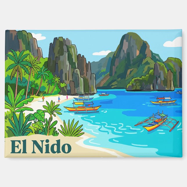 El Nido Philippinen Magnet (Vorderseite)