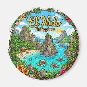 El Nido Philippinen Magnet
