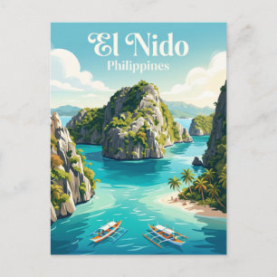 El Nido Philippinen Postkarte
