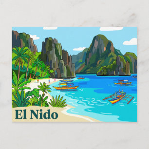 El Nido Philippinen Postkarte