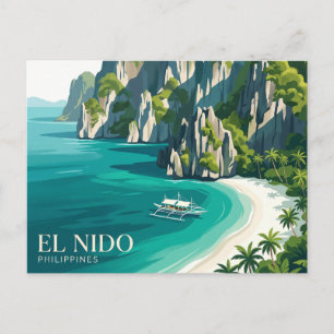 El Nido Philippinen Postkarte