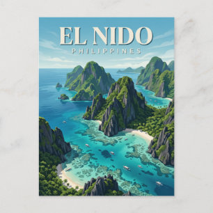 El Nido Philippinen Postkarte