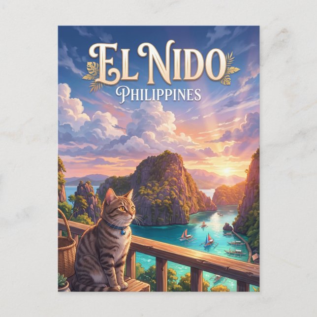 El Nido Philippinen Postkarte (Vorderseite)