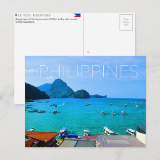 El Nido, Philippinen Reise-Postkarte Postkarte